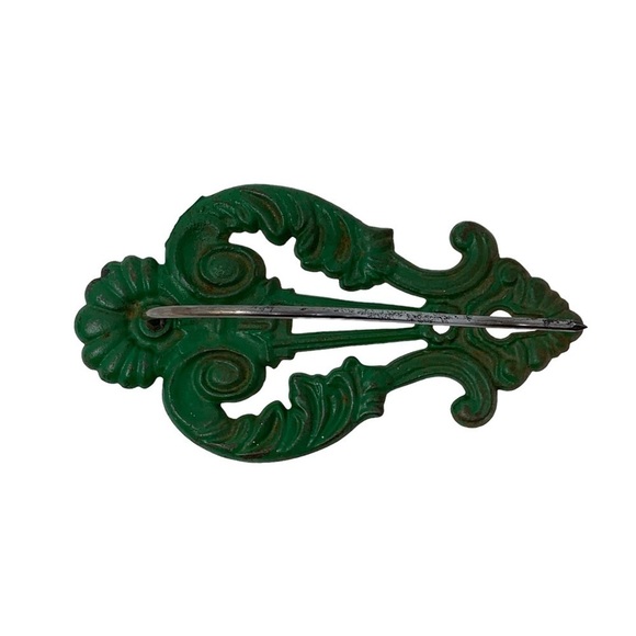 Antique Art Nouveau Wall Mount Receipt Hook - Picture 4 of 7